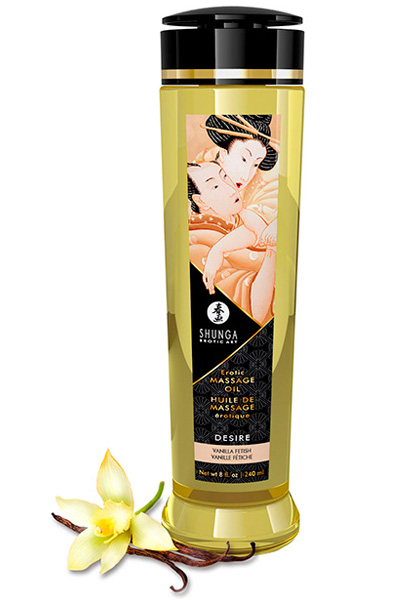 Shunga Massage Oil Desire Vanilla 240ml - Massageolja Vanilj 0