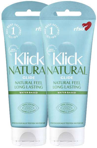 2-pack RFSU Klick Natural Glide 100ml - Paketerbjudande 0