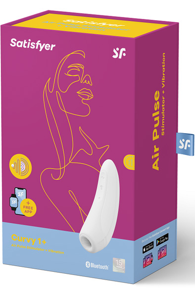 Satisfyer Curvy 1+ White - Appstyrd klitorisstimulator 0