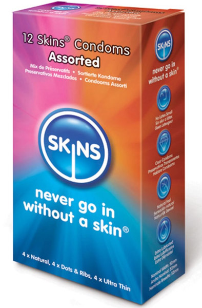 Skins Assorted Mix Kondomer 12-pack - Mixade kondomer 0