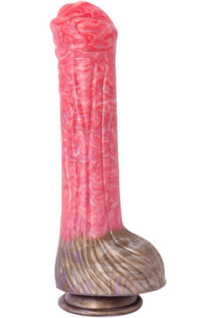 Pink Alien Soft Liquid Silicone Dildo Red 26 cm - Dragon dildo 0