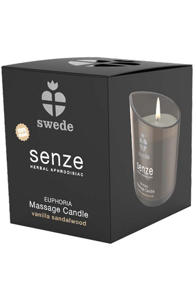 Senze Massage Candle Vanilla Sandalwood 150ml - Massageljus 0