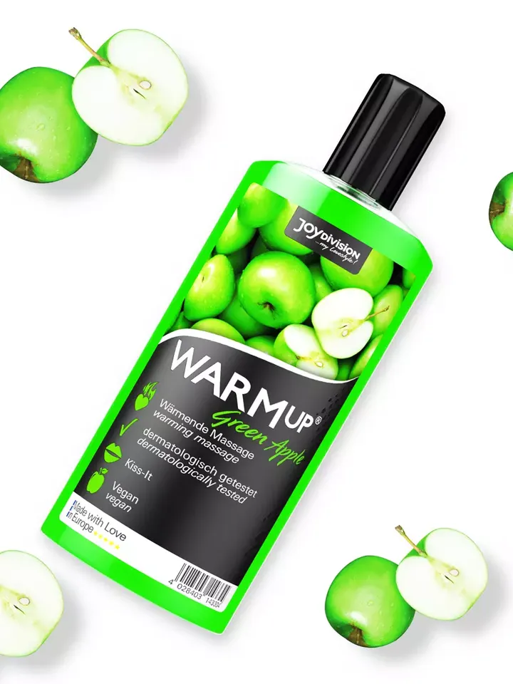 Joydivision Warm-up Massage Oil Green Apple 150ml - Massageolja Äpple 2