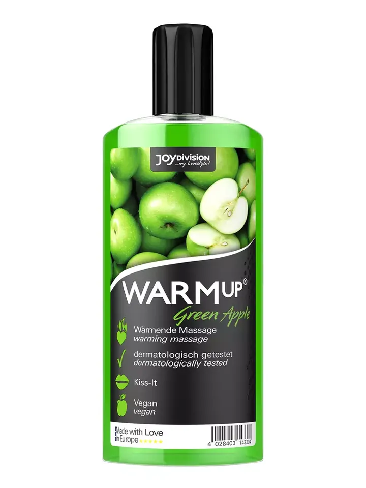 Joydivision Warm-up Massage Oil Green Apple 150ml - Massageolja Äpple 1