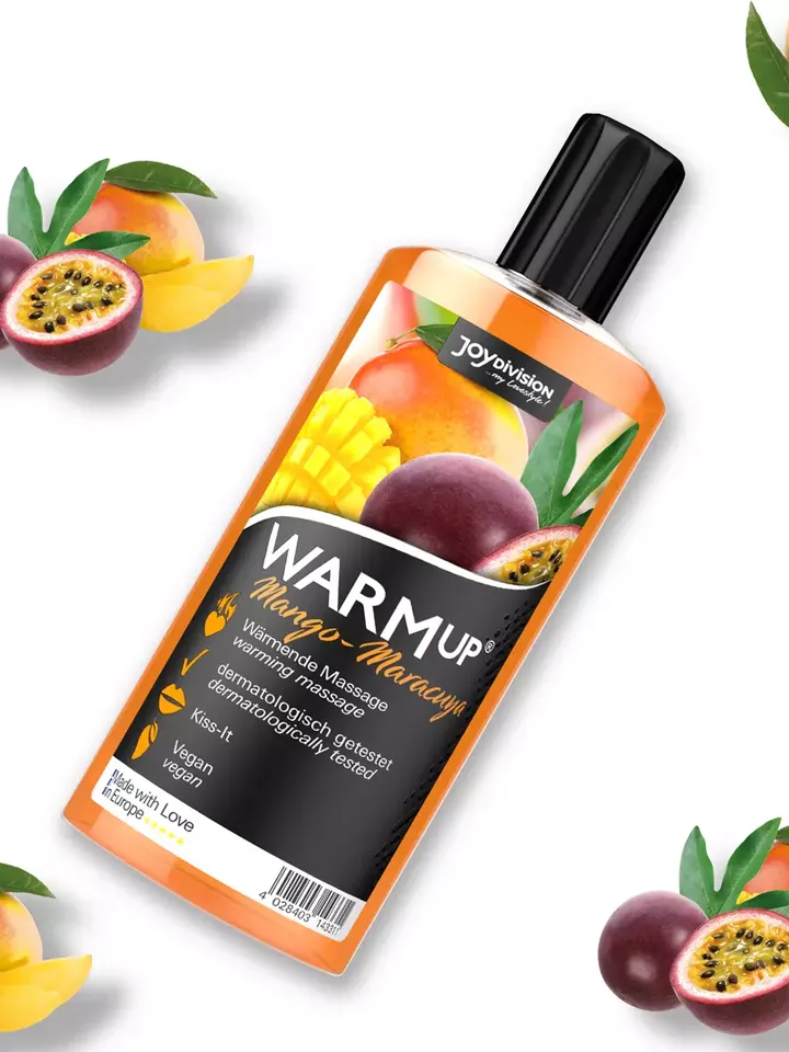 Joydivision Warm-up Massage Oil Mango & Maracuya 150ml - Massageolja Mango Passionsfrukt 2