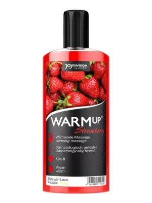 Joydivision Warm-up Massage Oil Strawberry 150ml - Massageolja Jordgubb 1