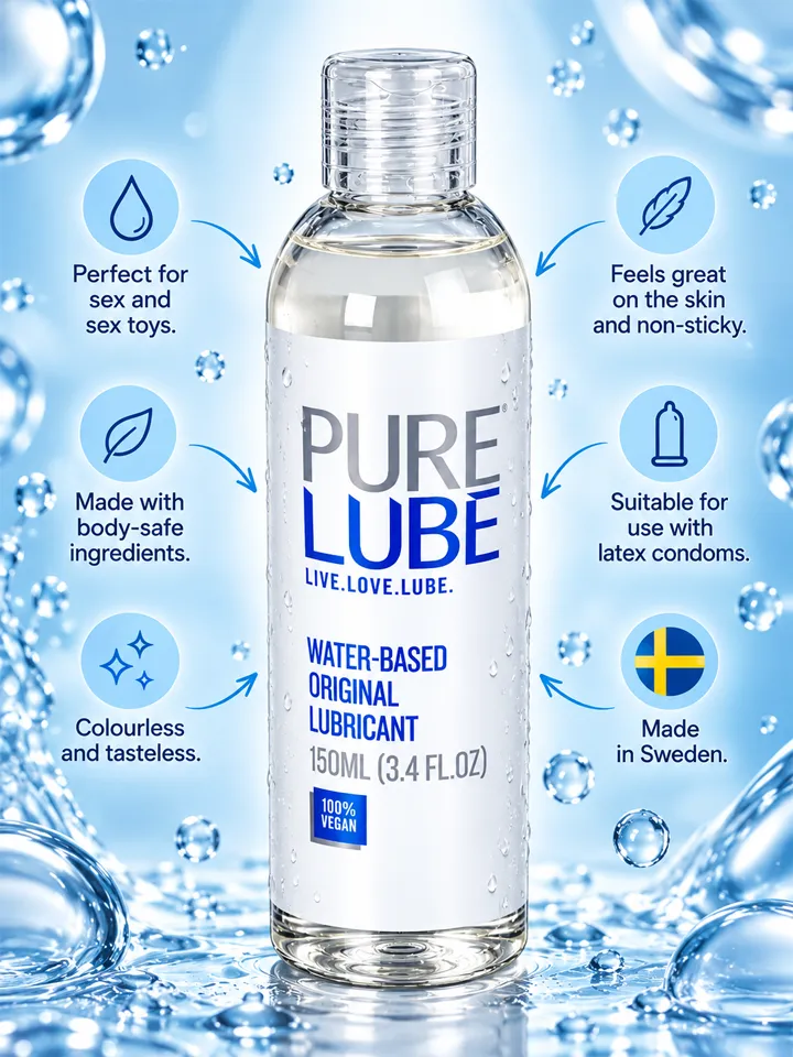 Pure Lube Water-Based Lubricant 150 ml - Vattenbaserat glidmedel 2