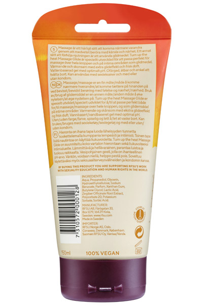 RFSU 3in1 Turn Up The Heat 150ml - Glidmedel & Massagelotion 2