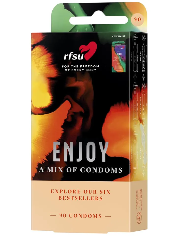 RFSU Enjoy A Mix Of Condoms 30-pack - Mixade kondomer 1