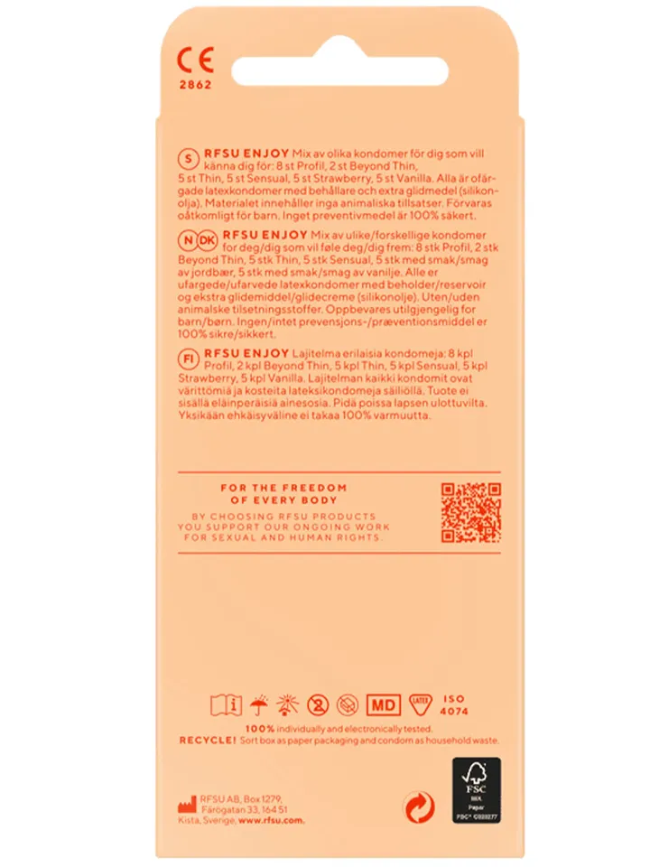 RFSU Enjoy A Mix Of Condoms 30-pack - Mixade kondomer 2