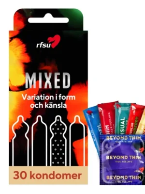 RFSU Mixed A Mix Of Condoms 30-pack - Mixade kondomer 1