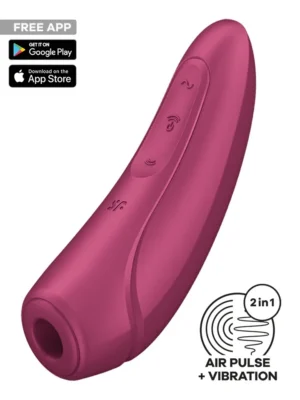 Satisfyer Curvy 1+ Rose Red - Appstyrd klitorisstimulator 1