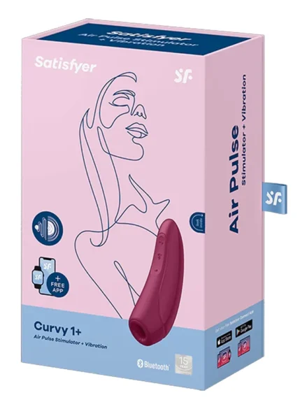 Satisfyer Curvy 1+ Rose Red - Appstyrd klitorisstimulator 4