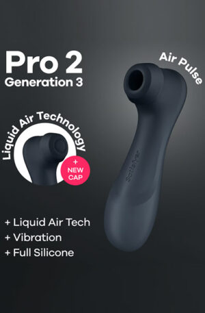 Satisfyer Pro 2 Generation 3 With Liquid Air Black - Lufttrycksvibrator 1
