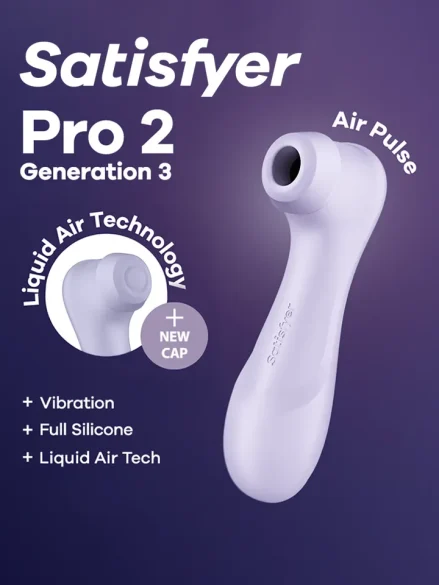 Satisfyer Pro 2 Generation 3 With Liquid Air Purple - Lufttrycksvibrator 1