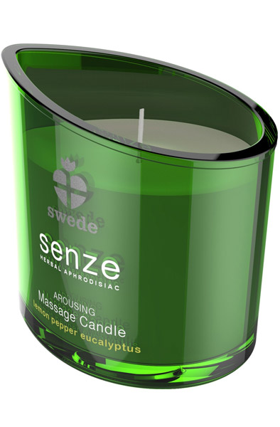 Senze Massage Candle Lemon Pepper Eucalyptus 150ml - Massageljus 1