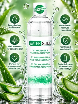 Waterglide 2:1 Massage Gel & Aloe Vera Lubricant 300ml - Glidmedel & Massagelotion 1