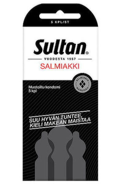 Sultan Salmiakki 5 kpl/st - KONDOMERIET