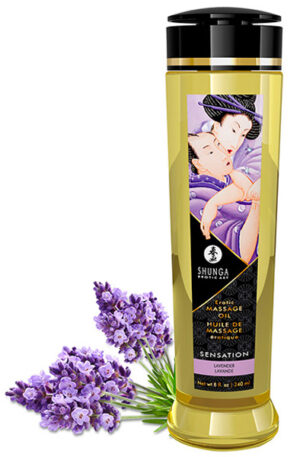 Shunga Massage Oil Sensation Lavender 240ml - Massageolja Lavendel 0